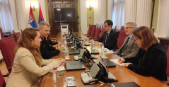 10 October 2022 Environmental Protection Committee Chairman Aleksandar Jovanovic in meeting with French Ambassador Pierre Cochard 
